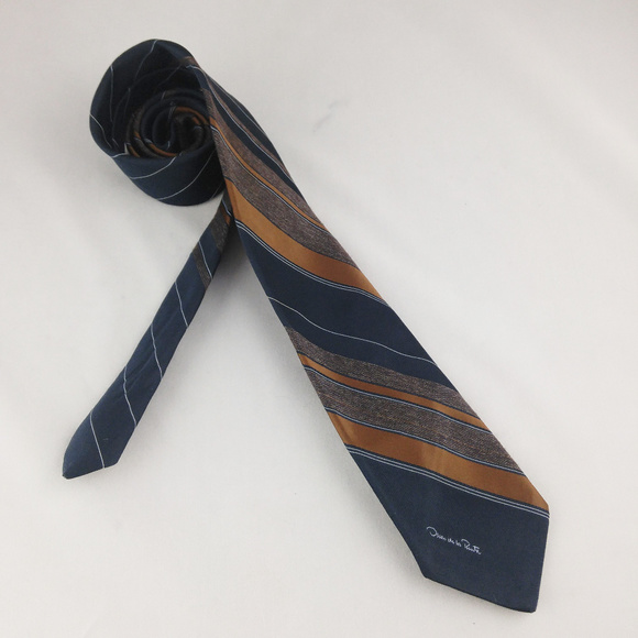 OSCAR DE LA RENTA Striped Tie - Picture 7 of 8